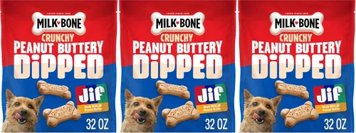 Vista 10 de Milk-Bone Golosinas bañadas en mantequilla de maní para perros