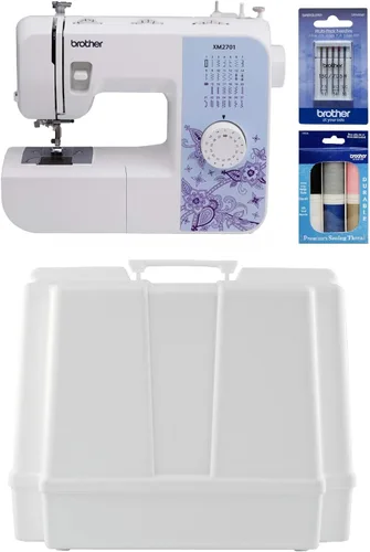 Vista 14 de Máquina de coser Brother XM2701 liviana, con todas las funciones, con 27 puntos, función automática para hacer ojales en 1 paso, 6 pies de costura
