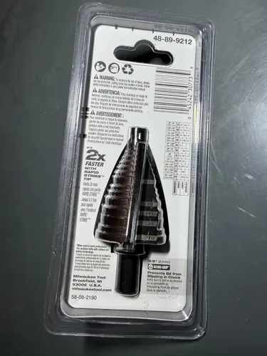 Vista 2 de Broca de paso Milwaukee 48-89-9212 #12 7/8" - 1-3/8