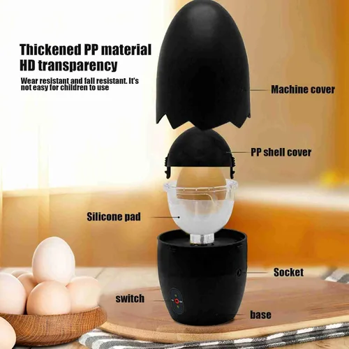 Vista 5 de Molinillo eléctrico de huevos, portátil, mezclador de huevos, yema blanca, mezclador de huevos, agitador de huevos eléctrico, accesorios de cocina