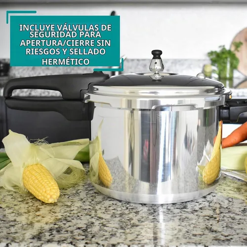 Vista 6 de Mirro 92160A Olla a presión de aluminio pulido 10-PSI Utensilios de cocina, 6 cuartos de galón, plata - Generous Cooking Capacity for Family