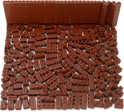 Vista 11 de Juego de ladrillos de perfil de mampostería a granel de 260 piezas de bloques de construcción para pared de construcción de casas, piezas MOC
