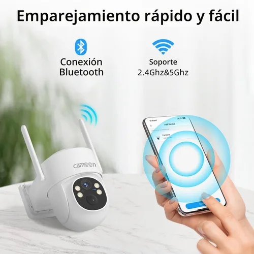 Vista 4 de Cámaras de seguridad solar 2K inalámbricas para exteriores (4 cámaras)
