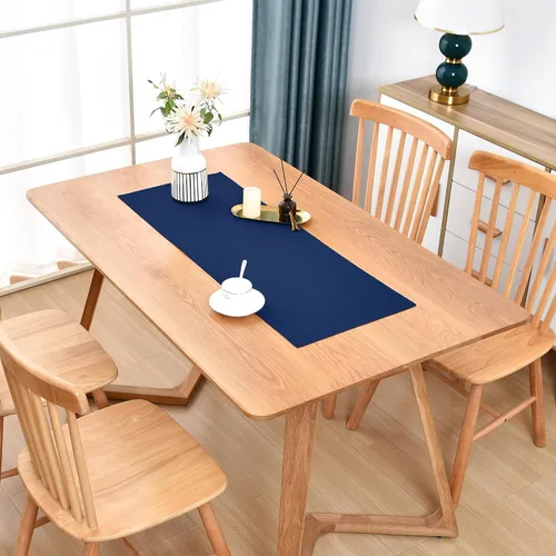 Vista 28 de Camino de Mesa Beige Estilo Granja Caminos de Mesa Pequeños Cortos de 36 Pulgadas Camino de Mesa de Centro para Cómoda Sala de Estar Dormitorio