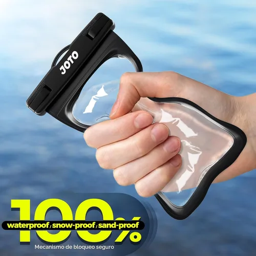 Vista 5 de JOTO Funda universal impermeable de hasta 7 pulgadas para iPhone 17 Air 16 15 14 13 12 11 Plus Pro Max, IPX8 bolsa seca para teléfono celular XR X