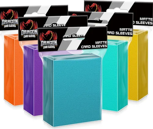 Vista 11 de 1000 unidades de fundas para tarjetas de carga superior para cartas coleccionables, 10 colores de fundas suaves para tarjetas de béisbol estándar