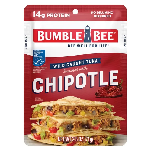 Vista 31 de Bumble Bee - Bolsa de atún sazonado con ajo asado y hierbas, 2.5 onzas