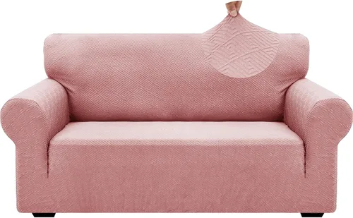 Vista 41 de ZNSAYOTX 1 Funda de silla Jacquard para sala de estar, funda de silla de alta elasticidad con brazos, antideslizante, apta para mascotas, funda