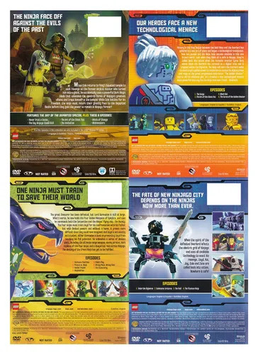 Vista 2 de Ultimate LEGO Ninjago DVD Collection Day of the Departed Battle for New Ninjago City Rise of the Green Ninja Rebooted Fall of the Golden Master