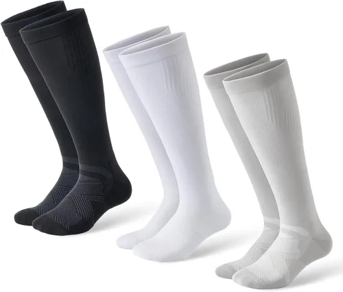 Vista 16 de Calcetines de compresión para mujeres y hombres, soporte de 15-20 A01-negro/gris/verde