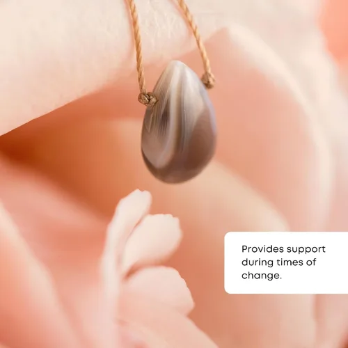 Vista 2 de SoulKu Collar hecho a mano, joyería de empoderamiento con cristal curativo, joyería inspiradora para mujeres, regalos para mamá y hermana, extensor