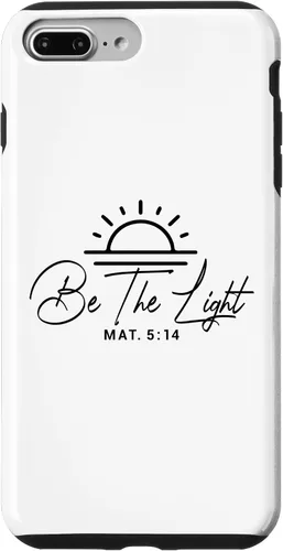 Vista 12 de Dichos cristianos y versos de la Biblia Mateo 5,14 Funda para iPhone 16