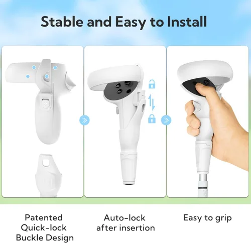 Vista 2 de ZYBER Golf Club Attachment for Oculus Quest 2 Controllers