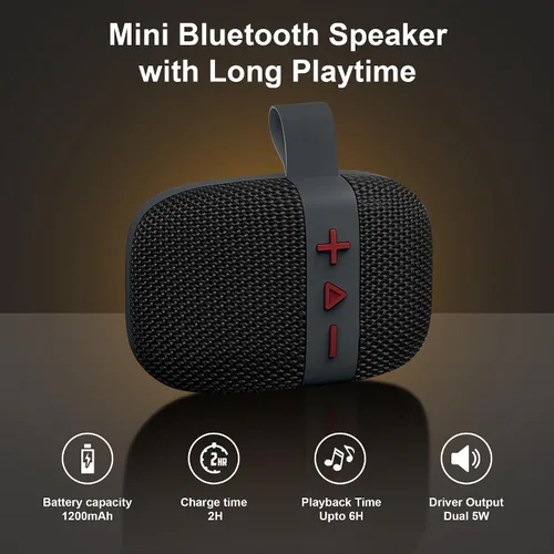 Vista 2 de Fisher Altavoces Bluetooth portátiles, altavoces con clip Bluetooth inalámbricos, altavoz impermeable IPX5, altavoz Bluetooth de potencia máxima