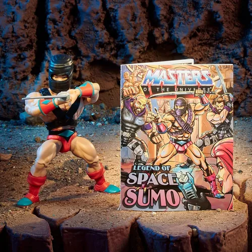 Vista 3 de Masters of the Universe Origins Sun-Man Rulers of The Sun Space Sumo Figura de acción de 5.5 pulgadas