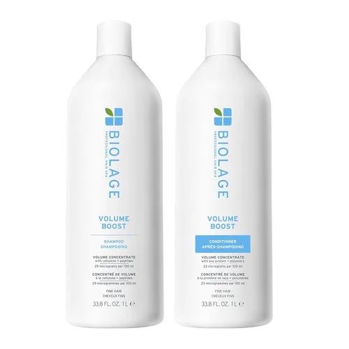 Vista 10 de Volume Boost Shampoo & Conditioner Set for Fine Hair – Creates Lasting, Lightweight Volume, Root Lift & Shine, With Cellulose and Peptides, Vegan