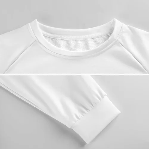 Vista 7 de White Human Skull - Sudadera de manga larga con cuello redondo para hombre