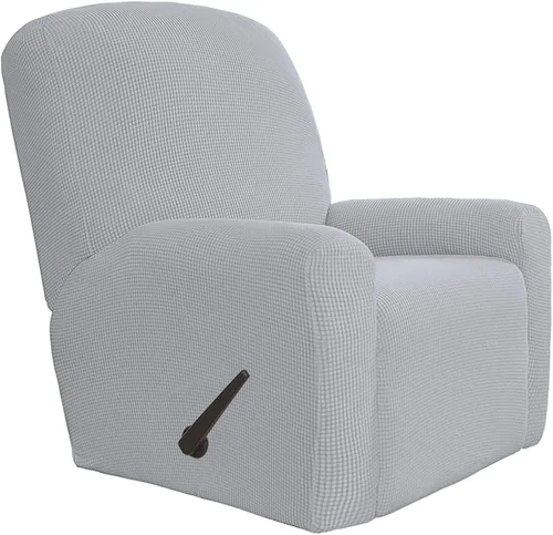 Vista 118 de Easy-Going Funda Elástica para Sofá Reclinable Cobertor de Sofá 4 Piezas Protector de Muebles Sofá Suave con Fondo Elástico Poliéster Spandex Tela