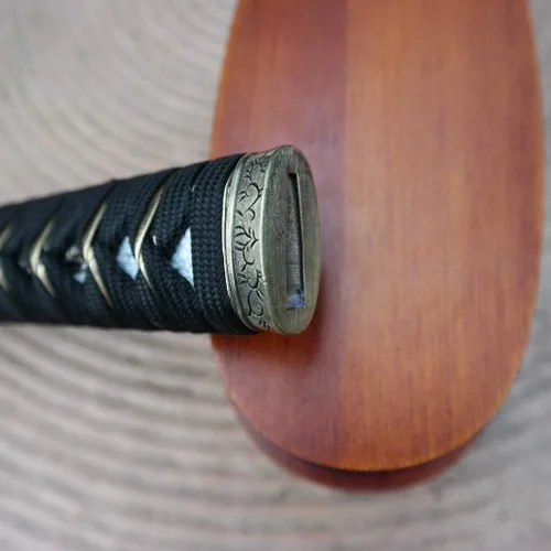 Vista 4 de Mango de Espada Tsuka 10.2in o Especificaciones Especiales Herrajes de Aleación/Cobre/Hierro e Imitación o Samegawa Real