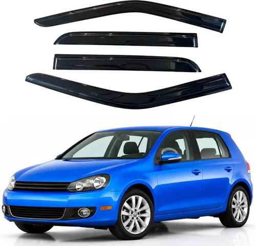 Vista 289 de Visera de ventana IG para Ford Focus Sedán y Hatchback 2012-2018, Protector de ventana lateral para lluvia y viento estilo Mugen, extra duradero