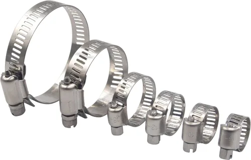 Vista 5 de ISPINNER Juego de 30 abrazaderas de manguera 6-51mm (1/4"-2") Ajustable 304 Acero inoxidable Engranaje de gusano Abrazaderas de manguera 6 tamaños