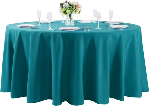 Vista 66 de Mantel rectangular de tela de poliéster lavable de 60 x 120 pulgadas, para decoración de bodas, fiestas, comedores, banquetes