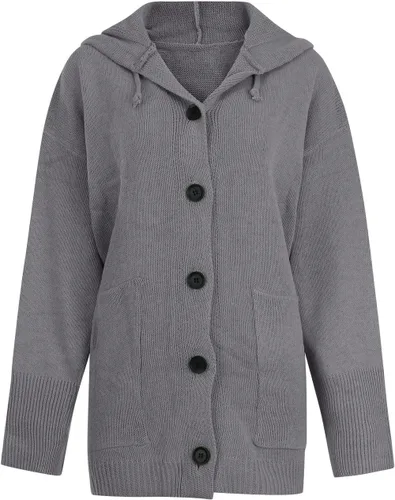 Vista 3 de Cárdigan para mujer, chaqueta de frente abierto, casual, acogedor, abrigos de vacaciones, talla grande, ropa de otoño e invierno, ropa Y2K, regalo
