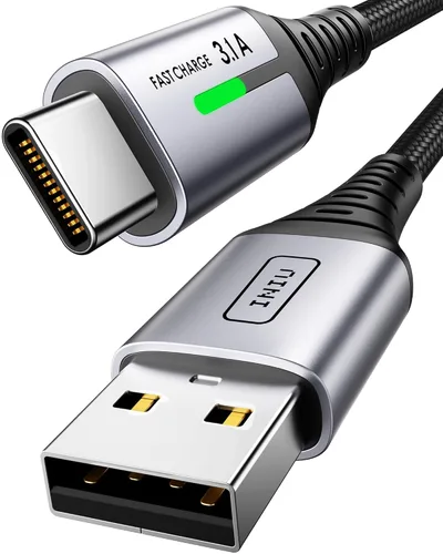 Vista 13 de INIU Cable USB a C de carga rápida, [5 paquetes, 1.6 pies + 3.3 pies x 2 + 6.6 pies x 2] 3.1 A cables tipo C, cables de carga de teléfono USB-C