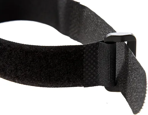 Vista 4 de 25 correas de sujeción reutilizables con gancho y bucle, 0.8 x 8 pulgadas, color negro