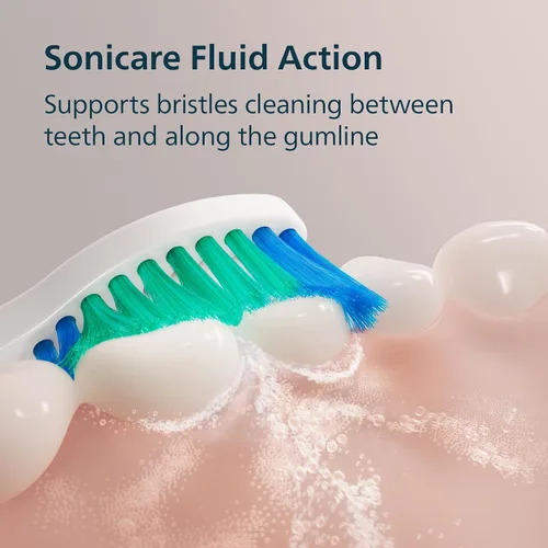 Vista 3 de Philips Sonicare Cepillo de dientes eléctrico serie 1100, cepillo de dientes sónico con tecnología sónica avanzada, EasyStart, Smartimer