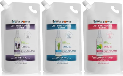 Vista 13 de Natural Flower Power Ambientador en aerosol – Eliminador de olores con aceites esenciales – Hogar, automóvil y tela – Libre de crueldad animal