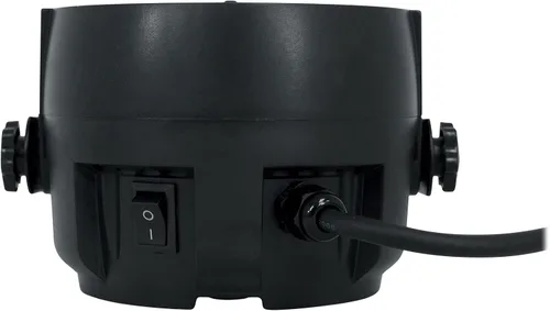Vista 5 de Rockville RockPAR TRI LED RGB Compact Par Can Pro DJ DMX Wash Light+Remote Negro