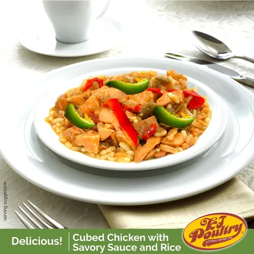 Vista 3 de Kosher Mre - Comidas de carne listas para comer, variedad de bolas de carne de pollo, pechuga de pollo rellena, pollo Chow Mein (paquete de 3)