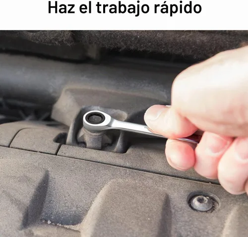 Vista 8 de Jetech - Llave combinada de trinquete de 10 mm, llave de carraca de grado industrial con trinquete de 12 puntas y 72 dientes, acero Cr-V forjado
