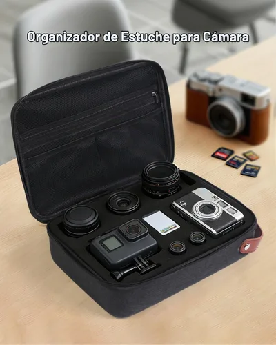 Vista 2 de Luxtude Estuche rígido de EVA con espuma, funda rígida de EVA a prueba de Negro