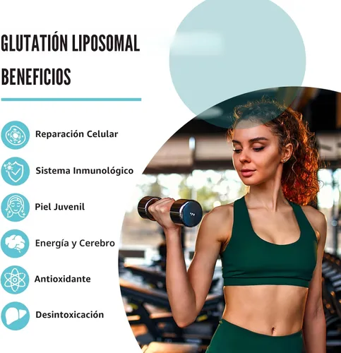 Vista 4 de Cápsulas blandas de glutatión liposomal de 2400 MG, absorción máxima, forma activa de L-glutatión reducido (GSH), con ácido hialurónico