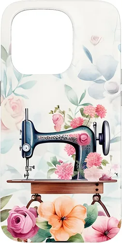 Vista 14 de Funda de costura floral vintage para máquina de coser iPhone 16