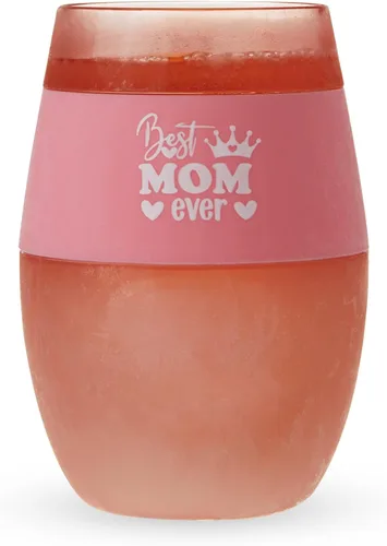 Vista 7 de HOST La Mejor Mamá de Todas Taza de Vino con Gel Refrigerante para Enfriar Vino, Copas de Vino, Regalos para el Día de la Madre para Mamá, Regalos