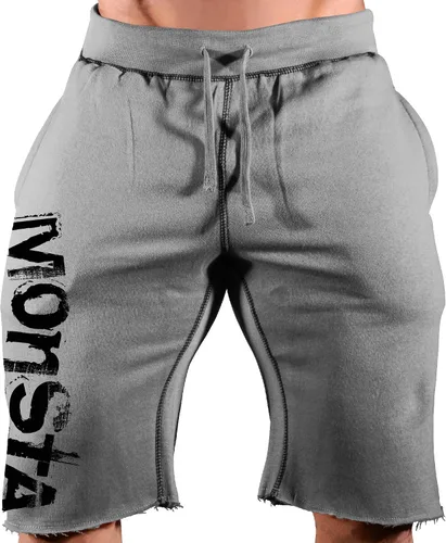 Vista 2 de Monsta Clothing Co. Pantalones cortos de entrenamiento de culturismo para hombre (Signature Monsta)