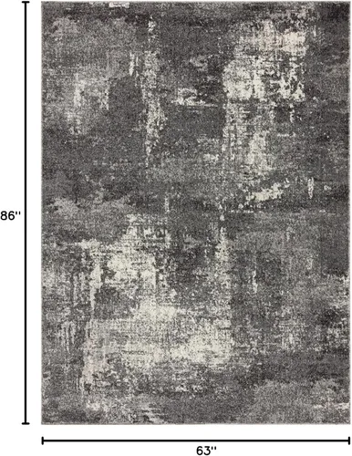 Vista 2 de LUXE WEAVERS Alfombra abstracta moderna gris 5x7