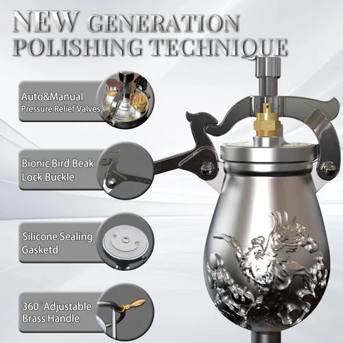 Vista 3 de 350ml Máquina de Palomitas de Maíz China, Máquina de Cañón de Palomitas de Maíz China, Máquina de Palomitas de Maíz de Alta Presión, Máquina