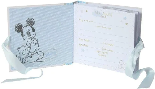 Vista 2 de Happy Homewares Handsome Little Boy Mickey - Álbum de fotos con cinta azul, 50 imágenes, con licencia