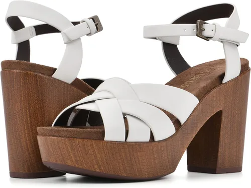 Vista 2 de WHITE MOUNTAIN Zuecos de plataforma Achiever para mujer