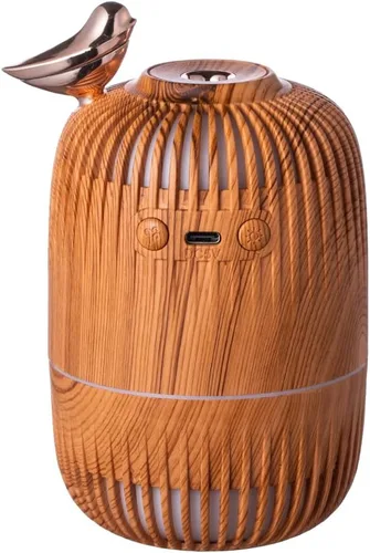 Vista 5 de Lindo humidificador de niebla fría para dormitorio/escritorio/oficina, pequeño humidificador personal de escritorio con 2 modos de niebla, 7 luces