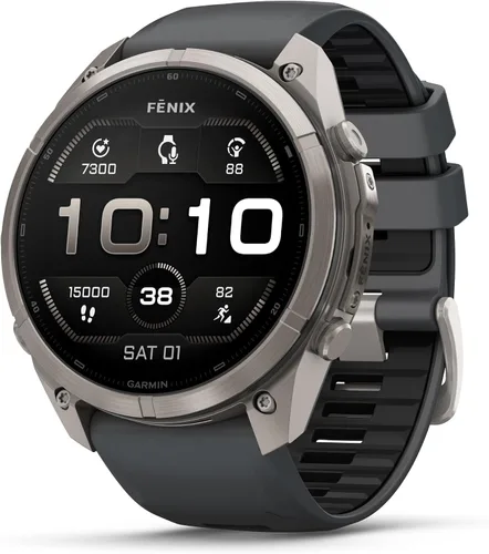 Vista 15 de Garmin fēnix® 9 Pro, titanio, 1.850 in, naranja otoño/naranja chispa