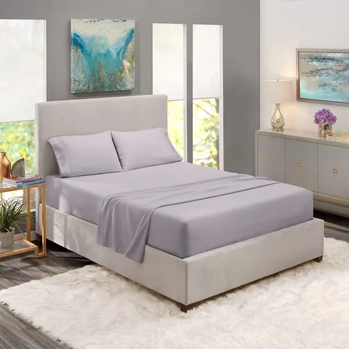 Vista 5 de Juego de sábanas divididas de 5 piezas, juego de sábanas de tamaño King dividido para cama ajustable, 100% algodón, 800 hilos, bolsillo profundo