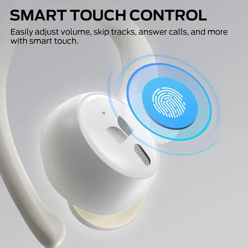 Vista 4 de Monster N-Lite 216 Auriculares Inalámbricos, Auriculares Deportivos con Ganchos para las Orejas, Auriculares con Cancelación de Ruido, Auriculares
