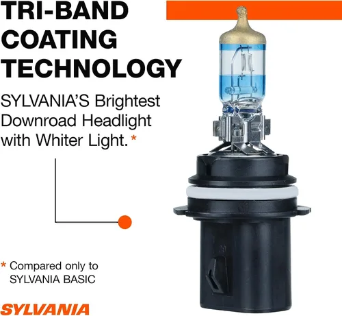 Vista 7 de SYLVANIA - 9007 SilverStar Ultra - Bombilla de faro halógeno de alto rendimiento, haz alto, haz bajo y bombilla de repuesto antiniebla, la luz más