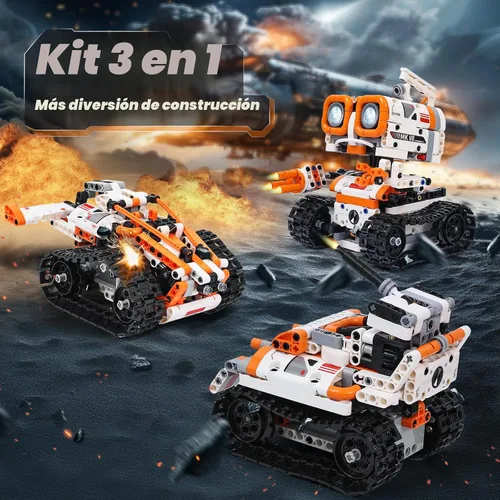 Vista 2 de Kyanio Kits de Robótica STEM para Niños de 8-12 y 8-14 Años, Conjunto de Construcción de Robot de Control Remoto/APP y Programación 3 en 1