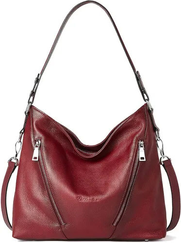 Vista 2 de BOSTANTEN Bolso de cuero de las mujeres diseñador grande Hobo bolsos bolsos de hombro paquete con las mujeres cartera de cuero RFID bloqueo pequeño